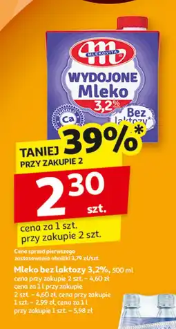 Auchan Mleko bez laktozy 3.2% Mlekovita wydojone oferta