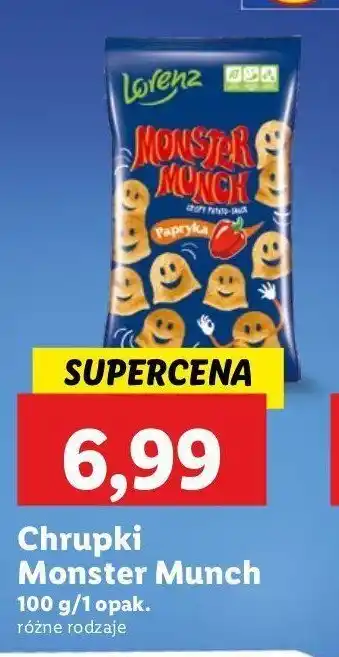 Lidl Chrupki paprykowe Lorenz monster munch oferta