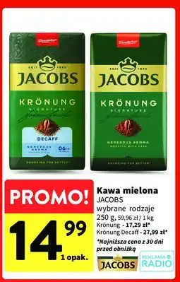 Intermarche Kawa Jacobs kronung decaf oferta
