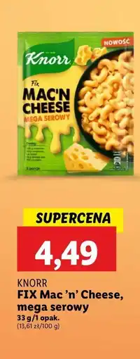 Lidl Mac'n cheese Knorr fix oferta