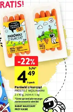 Intermarche Parówki z kurcząt Prosto z wędliniarni oferta