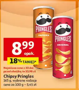 Auchan Chipsy original Pringles oferta