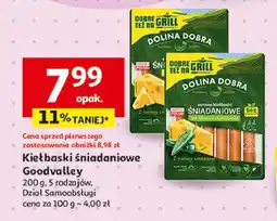 Auchan Kiełbaski śniadaniowe ser cheddar Dolina dobra oferta