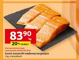 Auchan Łosoś norweski wędzony na gorąco oferta