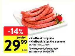 Intermarche Kiełbaski śląskie z serem Skarby wędzarni oferta