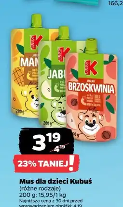 Netto Mus jabłko-mango Kubuś 100% oferta
