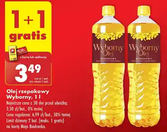 Biedronka Olej rzepakowy Wyborny oferta