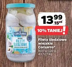 Netto Filety śledziowe wiejskie z cebulką w zalewie olejowej Corsarro oferta