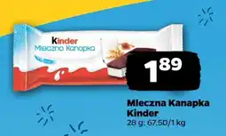 Netto Baton Kinder Mleczna Kanapka oferta