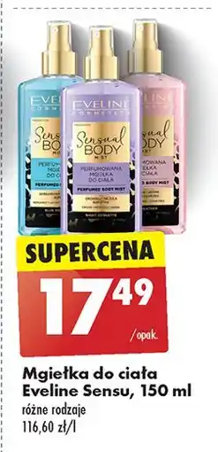 Biedronka Perfumowana mgiełka do ciała blue romance Eveline Sensual Body Mist oferta