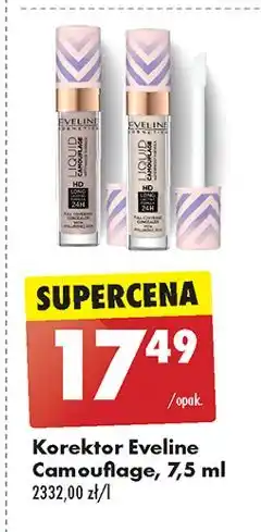 Biedronka Korektor kremowy 01 Eveline Liquid Camouflage oferta