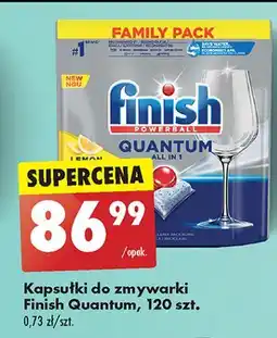 Kapsułki do zmywarki lemon Finish Quantum