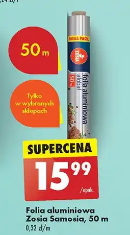 Biedronka Folia aluminiowa 50 m Zosia Samosia oferta
