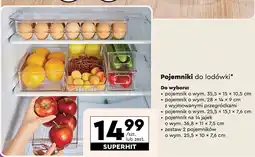 Biedronka Pojemnik do lodówki 28 x 15.5 9.5 cm Smukee oferta