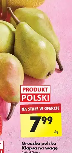 Biedronka Gruszki klapsa oferta