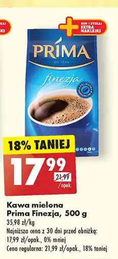 Biedronka Kawa Cafe Prima Finezja oferta
