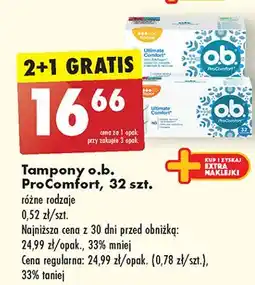 Biedronka Tampony super O.b. Procomfort oferta