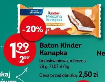 Żabka Baton Kinder Kanapka oferta