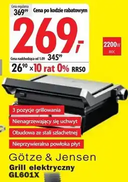Media Expert Grill elektryczny Götze & Jensen oferta