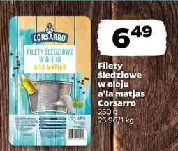 Netto Filety śledziowe w oleju a'la matjas Corsarro oferta