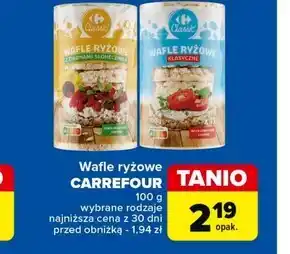 Carrefour Wafle ryżowe Carrefour oferta