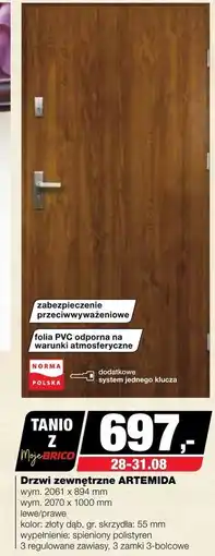 Bricomarche Drzwi zewnętrzne Folia oferta
