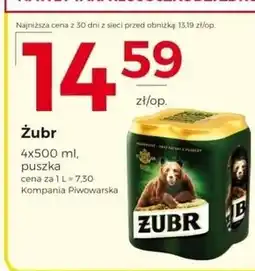 Frac Żubr Piwo jasne 2 l (4 x 0,5 l) oferta