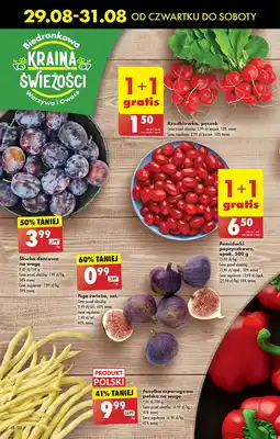 Biedronka Fasolka szparagowa żółta polska oferta