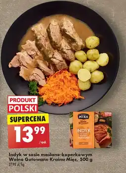 Biedronka Indyk w sosie maślano-koperkowym wolno gotowane Kraina Mięs oferta