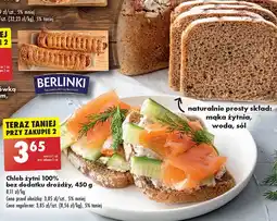Biedronka Chleb żytni bez drożdży oferta