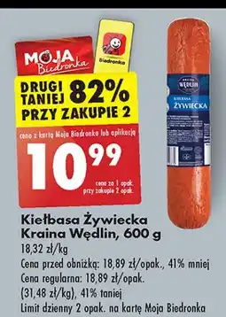 Biedronka Kiełbasa żywiecka Kraina Wędlin oferta