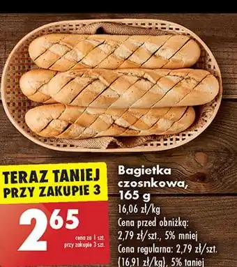 Biedronka Bagietka czosnkowa oferta