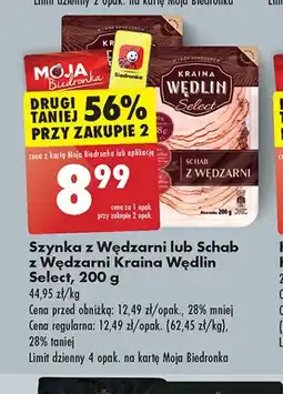 Biedronka Schab z wędzarni Kraina Wędlin Select oferta