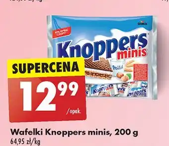 Biedronka Wafelki Knoppers Minis oferta