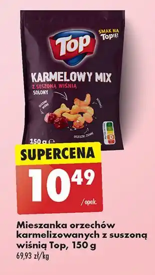 Biedronka Mieszanka orzechów karmelizowanych z suszoną wiśnią Top (Biedronka) oferta