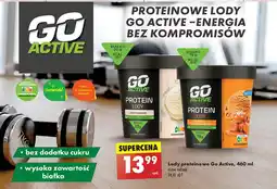 Biedronka Lody proteinowe słony karmel Go Active oferta