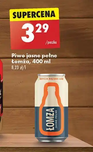 Biedronka Piwo Łomża Jasne Pełne oferta