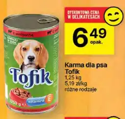 Delikatesy Centrum Karma dla psa Tofik oferta