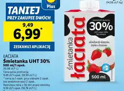 Lidl Śmietanka 30 % Łaciata oferta
