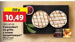 Lidl Ser camembert z sosem żurawinowym Grill and fun oferta