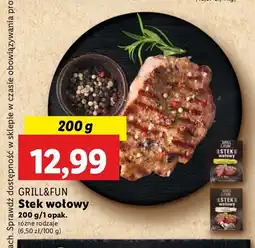 Lidl Stek wołowy w marynacie z kolorowym pieprzem Grill and fun oferta