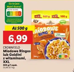 Lidl Płatki miodowe ringos Crownfield oferta
