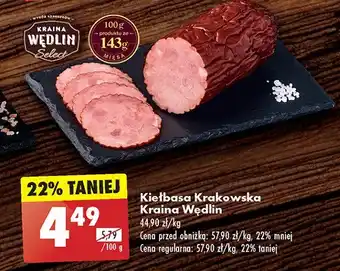 Biedronka Kiełbasa krakowska Kraina wędlin select oferta