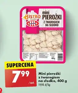 Biedronka Mini pierożki z twarogiem na słodko Bistro minutka oferta