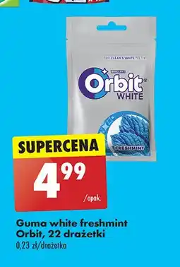 Biedronka Guma do żucia fresh mint drażetki Orbit white oferta