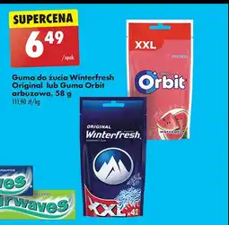 Biedronka Guma do żucia watermelon saszetka Orbit oferta