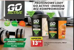 Biedronka Lody proteinowe śmietankowe Go active oferta