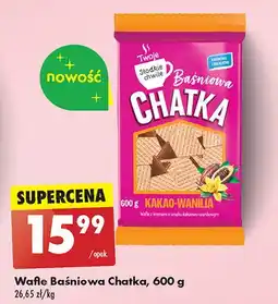 Biedronka Wafle baśniowa chatka kakao-wanilia Twoje słodkie chwile oferta