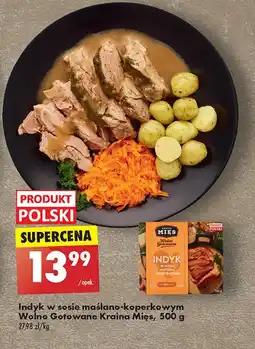Biedronka Indyk w sosie maślano-koperkowym wolno gotowane Kraina mięs oferta