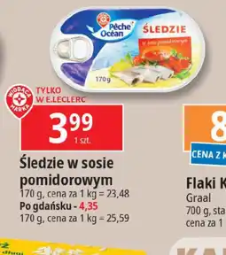 E.Leclerc Śledzie w sosie pomidorowym oferta